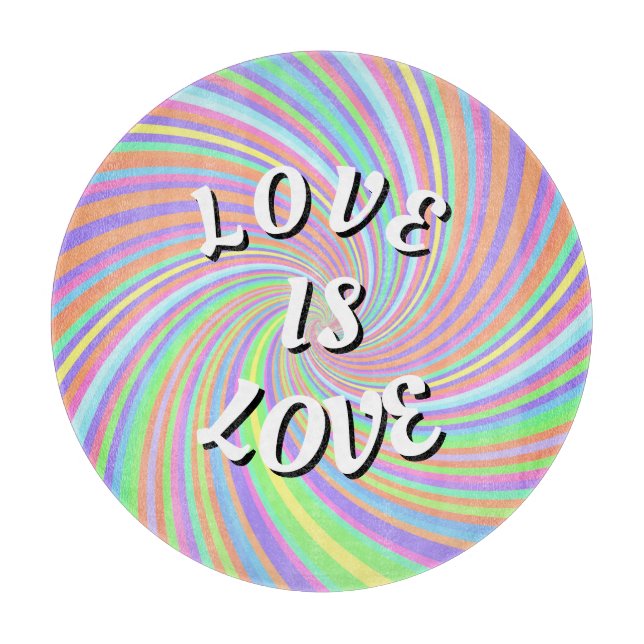 Love Is Love Pride Cutting Board (Front)