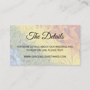 Love Is Love Pride Floral Enclosure Card