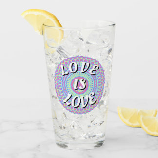Love Is Love Pride Glass