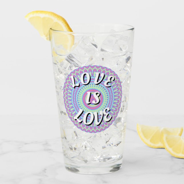 Love Is Love Pride Glass (Front Ice)