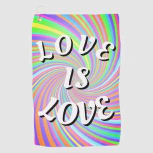 Love Is Love Pride Golf Towel