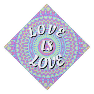 Love Is Love Pride Graduation Cap Topper