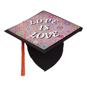Love Is Love Pride Graduation Cap Topper
