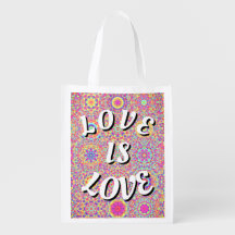 Love Is Love Pride Grocery Bag