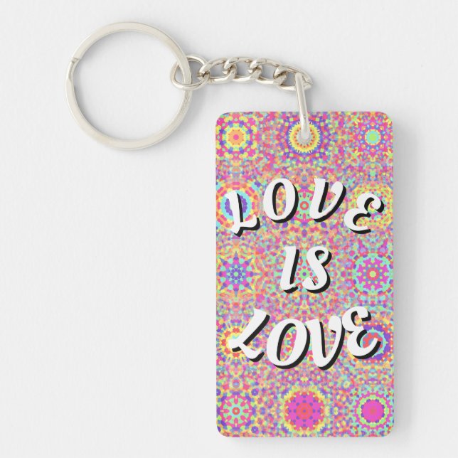 Love Is Love Pride Keychain (Front)