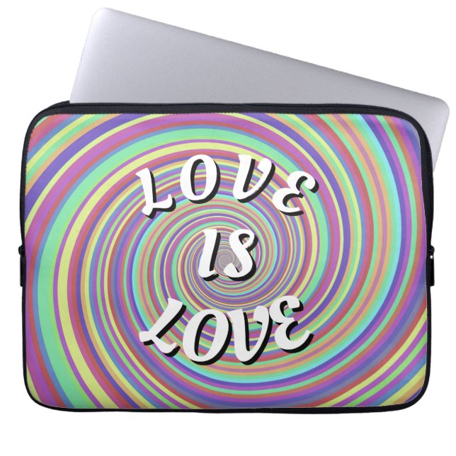 Love Is Love Pride Laptop Sleeve (Front)