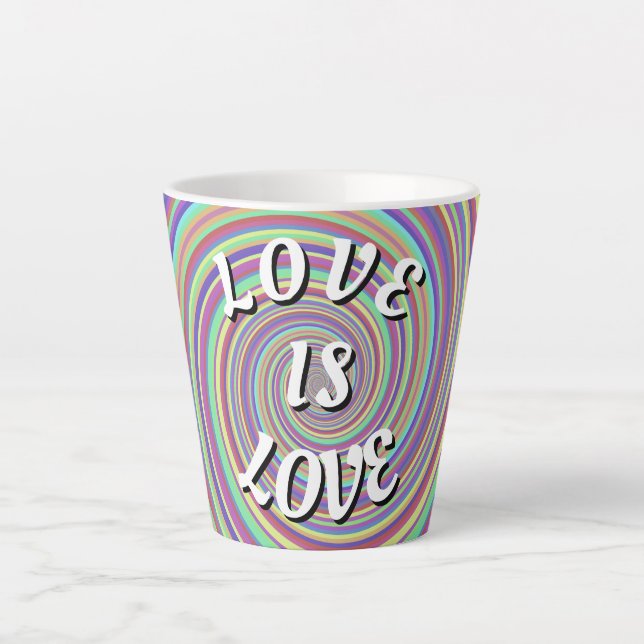 Love Is Love Pride  Latte Mug (Front)
