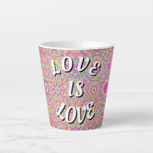 Love Is Love Pride  Latte Mug