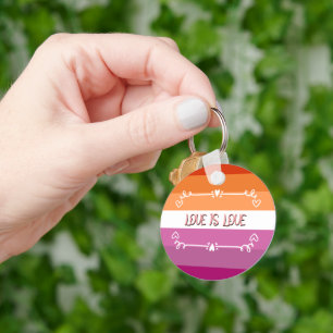 Love is Love Pride Month Keychain