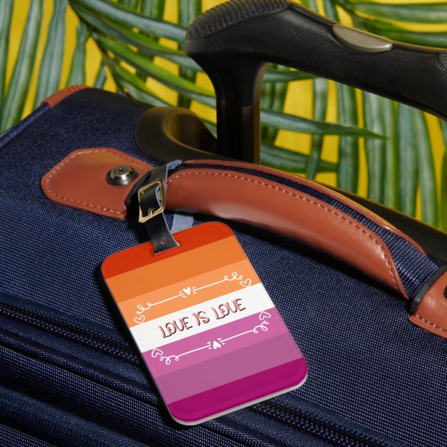 Love is Love Pride Month Luggage Tag (Front Insitu 1)