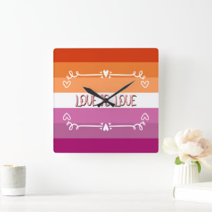 Love is Love Pride Month Wall Clock