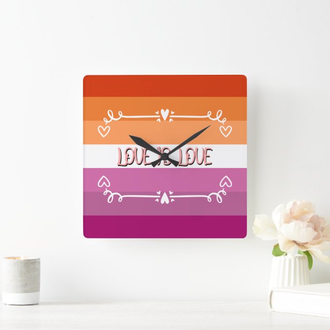 Love is Love Pride Month Wall Clock (Home)