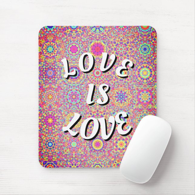 Love Is Love Pride Mouse Pad (With Mouse)