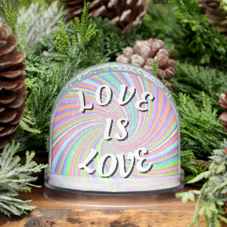 Love Is Love Pride  Phone Ring Stand Snowglobe