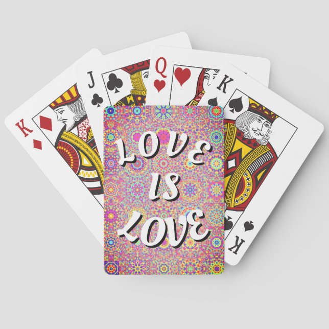 Love Is Love Pride Playing Cards (Back)