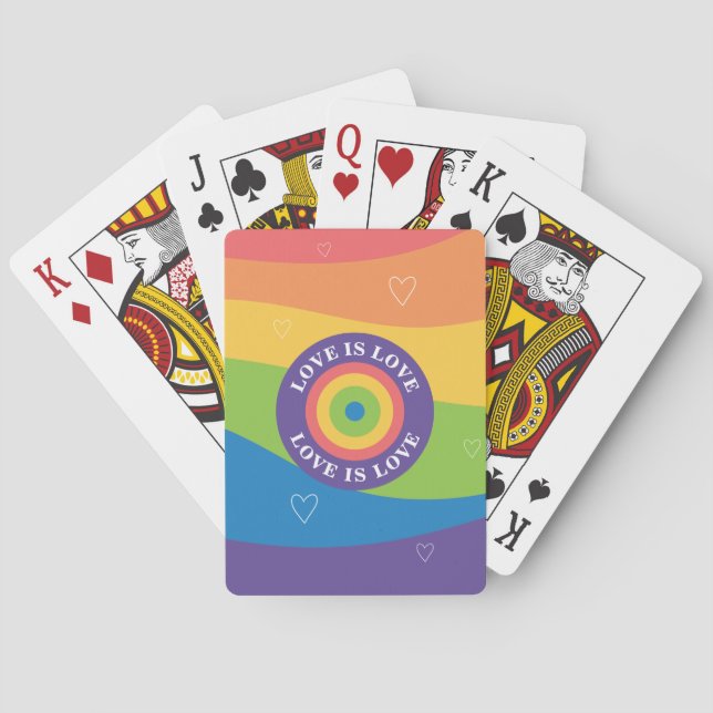 Love is Love Pride Playing Cards (Back)