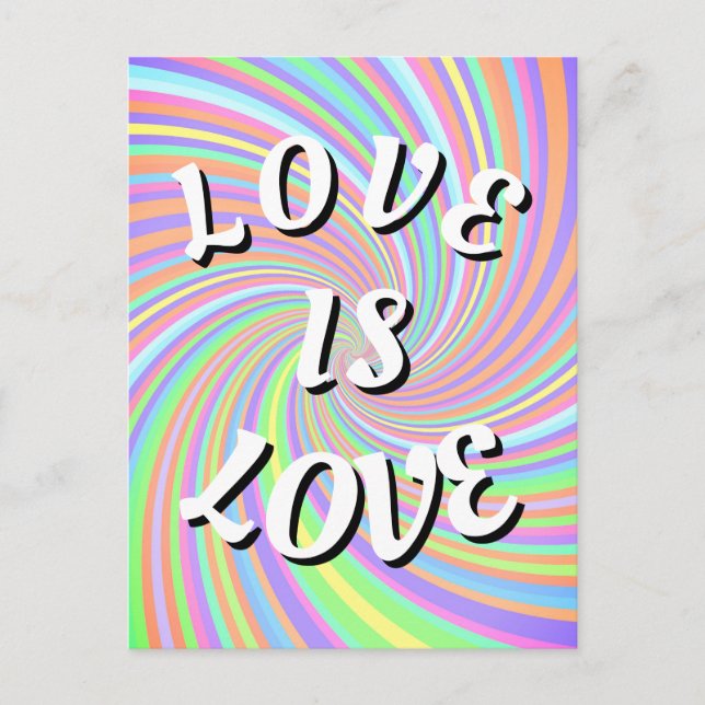 Love Is Love Pride Postcard (Front)