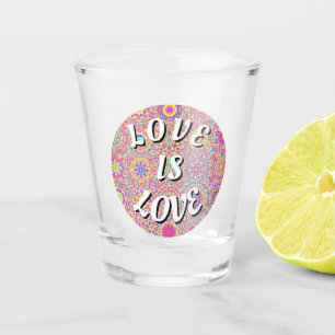 Love Is Love Pride Shot Glass
