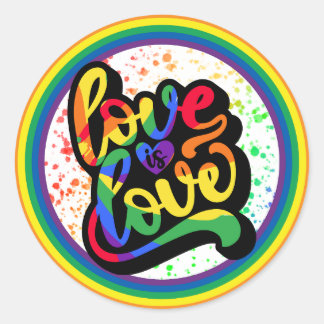 Love is Love Pride Sticker, LGBTQ+ Sticker 
