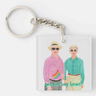 Love is Love Pride Valentine's Day Keychain