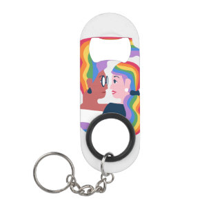 Love is Love Pride Valentine's Day Keychain Bottle Opener