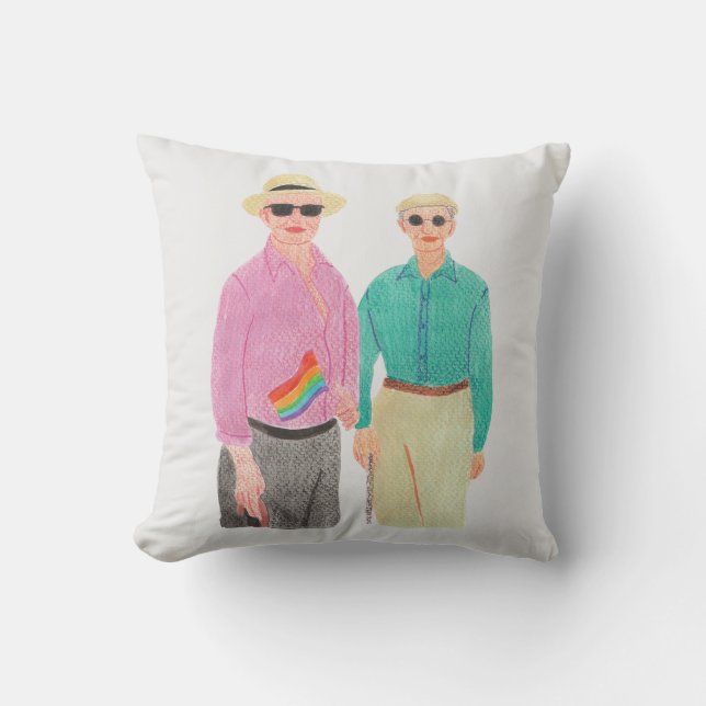 Love is Love Pride Valentine's Day Throw Pillow (Front)