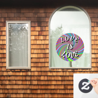 Love Is Love Pride Window Cling