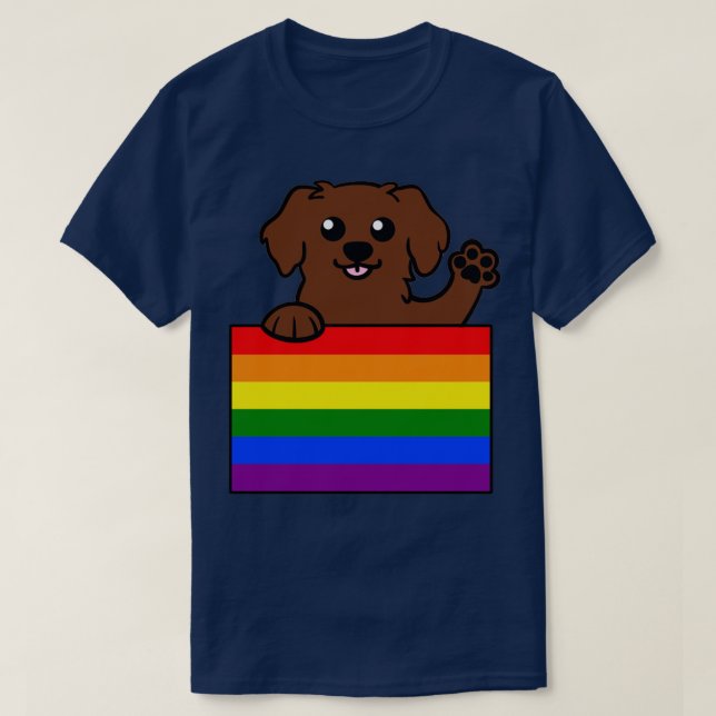 Love is Love Puppy Brown v2 T-Shirt (Design Front)