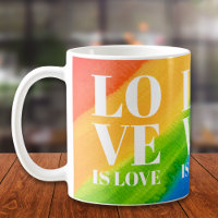 Love Is Love Rainbow Colours