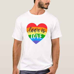 Love is Love Rainbow Heart T-Shirt