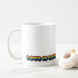 Love is Love Rainbow LGBTQ Mug