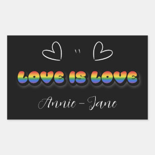 Love is Love Rainbow LGBTQ Sticker