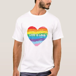 LOVE is LOVE Rainbow LGBTQIA Flag, Pride T-Shirt 