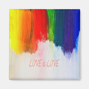 Love is Love Rainbow Pride LBGQT Magnet