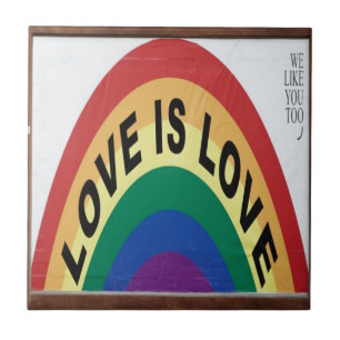 Love is Love Rainbow Tile