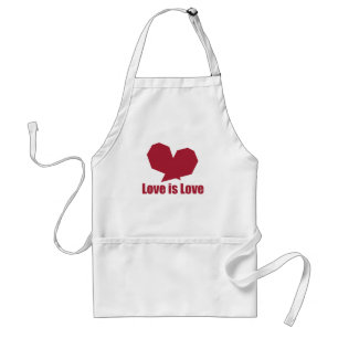 Love is love red heart standard apron