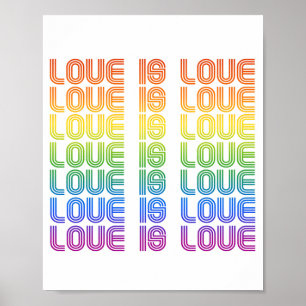 Love is Love Retro Poster