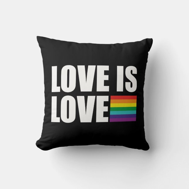 Love is Love Throw Pillow (Front)