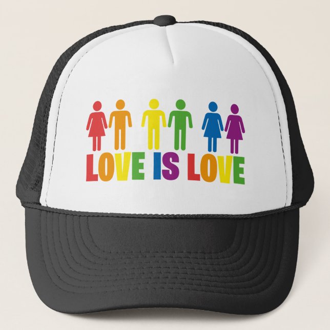 Love is Love Trucker Hat (Front)