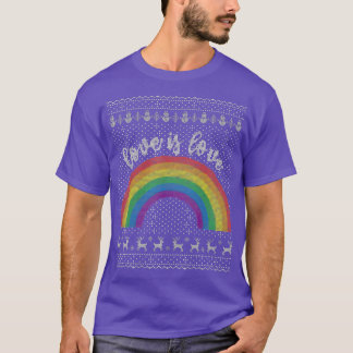 Love Is Love   Ugly Christmas Sweater LGB Gay Prid