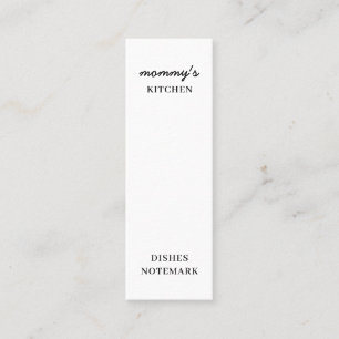 Love Is Mom’s Cooking Mini Bookmark Business Card