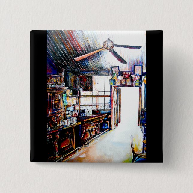 Love is Not a Wall, It's a Bridge 2 Inch Square Button (Front)