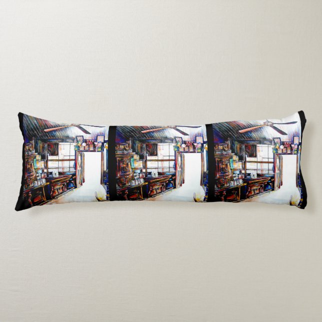 Love is Not a Wall, It's a Bridge Body Pillow (Front)