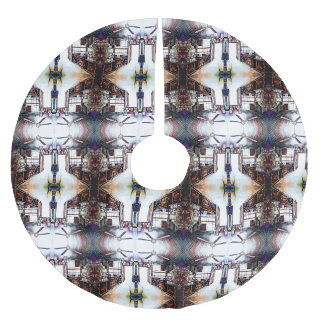 Love is Not a Wall, It's a Bridge Brushed Polyester Tree Skirt (Front)