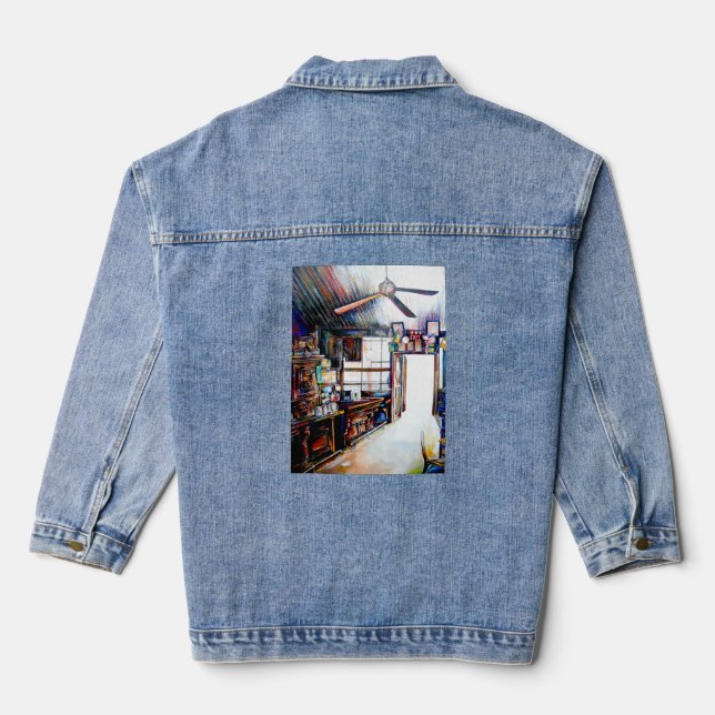 Love is not a Wall, It's a Bridge Denim Jacket (Back)