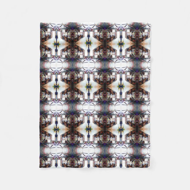 Love is Not a Wall, It's a Bridge Fleece Blanket (Front)