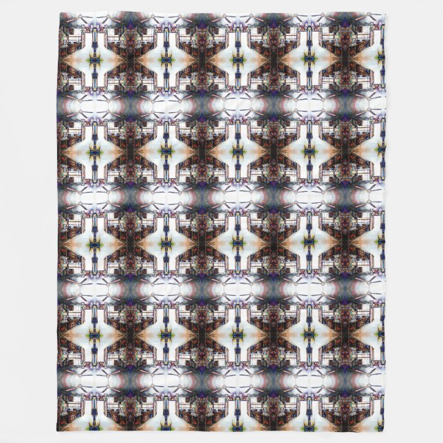 Love is Not a Wall, It's a Bridge Fleece Blanket (Front)