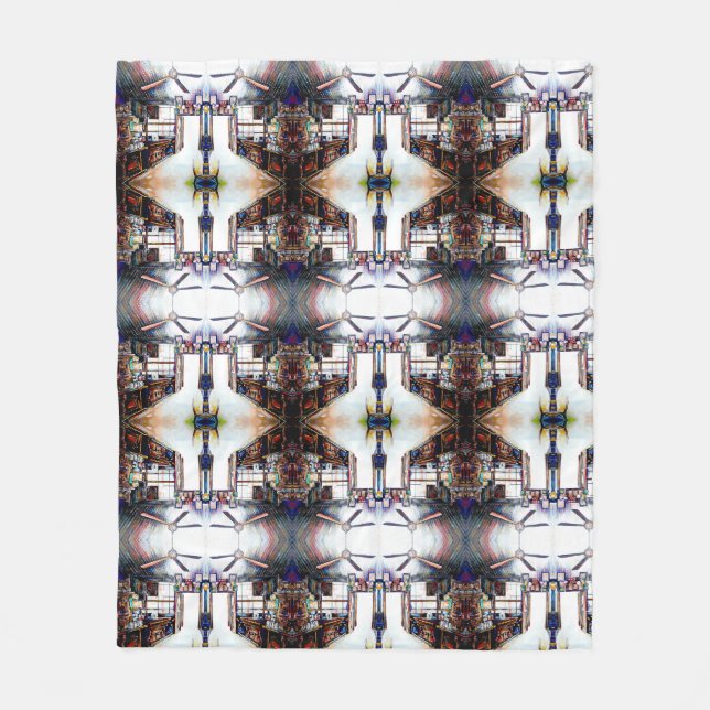 Love is Not a Wall, It's a Bridge Fleece Blanket (Front)