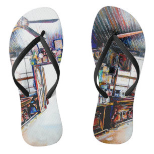 Love is Not a Wall, It's a Bridge Flip Flops