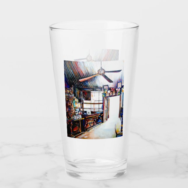 Love is Not a Wall, It's a Bridge Glass (Front)